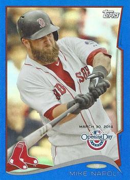 2014 Topps Opening Day - Blue #8 Mike Napoli Front