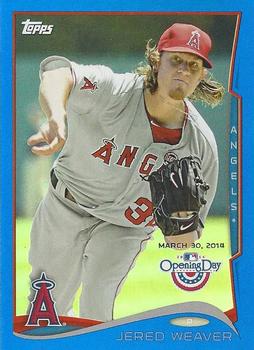 2014 Topps Opening Day - Blue #18 Jered Weaver Front
