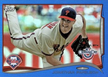 2014 Topps Opening Day - Blue #26 Jonathan Papelbon Front