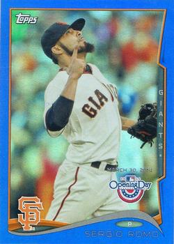 2014 Topps Opening Day - Blue #32 Sergio Romo Front