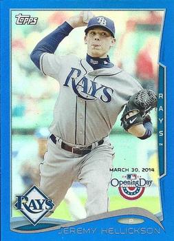 2014 Topps Opening Day - Blue #34 Jeremy Hellickson Front