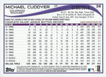 2014 Topps Opening Day - Blue #38 Michael Cuddyer Back