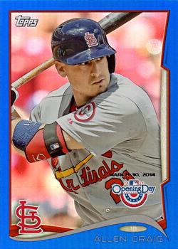 2014 Topps Opening Day - Blue #39 Allen Craig Front