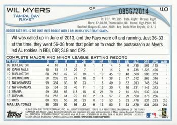 2014 Topps Opening Day - Blue #40 Wil Myers Back