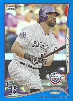 2014 Topps Opening Day - Blue #46 Todd Helton Front