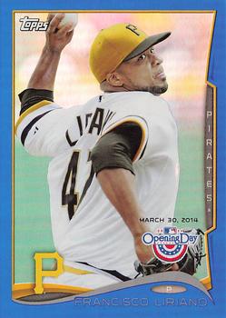 2014 Topps Opening Day - Blue #59 Francisco Liriano Front