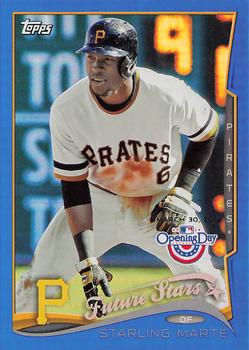 2014 Topps Opening Day - Blue #63 Starling Marte Front