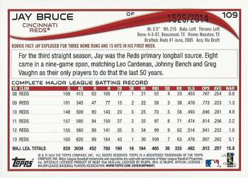 2014 Topps Opening Day - Blue #109 Jay Bruce Back