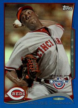 2014 Topps Opening Day - Blue #111 Aroldis Chapman Front