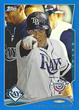 2014 Topps Opening Day - Blue #116 Yunel Escobar Front