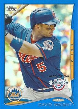 2014 Topps Opening Day - Blue #134 David Wright Front