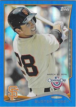 2014 Topps Opening Day - Blue #150 Buster Posey Front