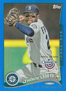 2014 Topps Opening Day - Blue #177 Nick Franklin Front