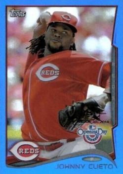2014 Topps Opening Day - Blue #179 Johnny Cueto Front