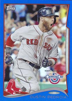 2014 Topps Opening Day - Blue #2 Dustin Pedroia Front