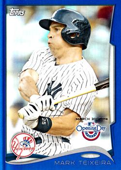 2014 Topps Opening Day - Blue #12 Mark Teixeira Front