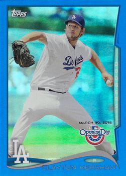 2014 Topps Opening Day - Blue #50 Clayton Kershaw Front