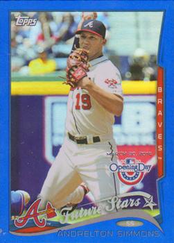 2014 Topps Opening Day - Blue #57 Andrelton Simmons Front