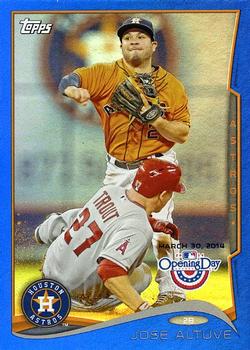 2014 Topps Opening Day - Blue #98 Jose Altuve Front