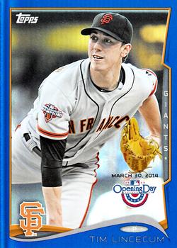 2014 Topps Opening Day - Blue #125 Tim Lincecum Front
