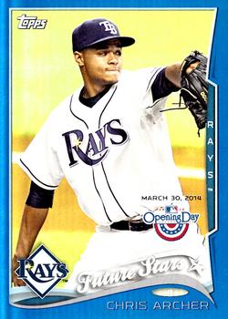 2014 Topps Opening Day - Blue #153 Chris Archer Front