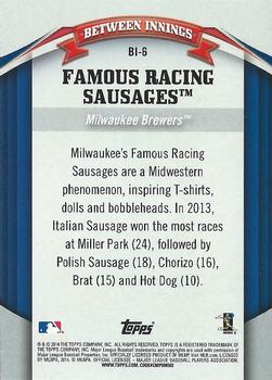 2014 Topps Opening Day - Between Innings #BI-6 Famous Racing Sausages Back