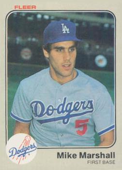 1983 Fleer #211 Mike Marshall Front