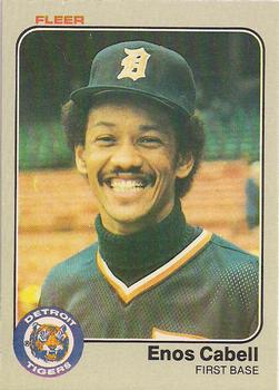 1983 Fleer #328 Enos Cabell Front