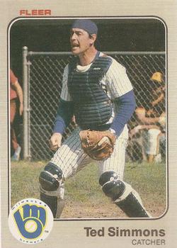 1983 Fleer #45 Ted Simmons Front