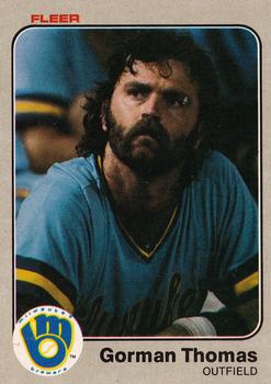 1983 Fleer #48 Gorman Thomas Front