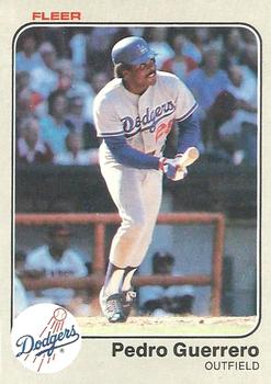 1983 Fleer #207 Pedro Guerrero Front