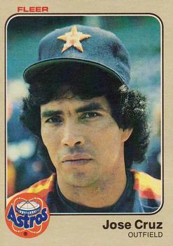 1983 Fleer #446 Jose Cruz Front