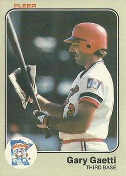 1983 Fleer #613 Gary Gaetti Front