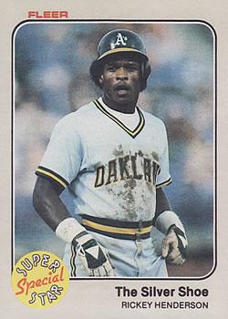 1983 Fleer #639 The Silver Shoe (Rickey Henderson) Front