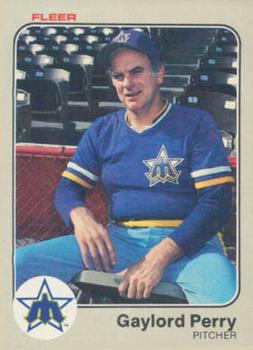 1983 Fleer #483 Gaylord Perry Front