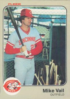1983 Fleer #605 Mike Vail Front