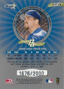 1997 Donruss - Power Alley #4 Jeff Bagwell Back