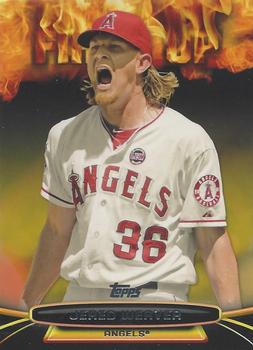 2014 Topps Opening Day - Fired Up #UP-12 Jered Weaver Front