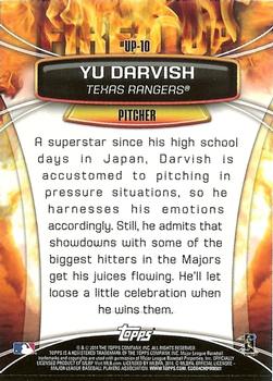 2014 Topps Opening Day - Fired Up #UP-10 Yu Darvish Back