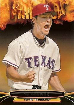 2014 Topps Opening Day - Fired Up #UP-10 Yu Darvish Front