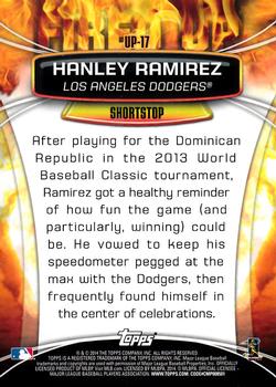 2014 Topps Opening Day - Fired Up #UP-17 Hanley Ramirez Back