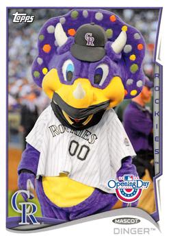 2014 Topps Opening Day - Mascots #M-10 Dinger Front