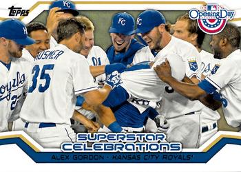 2014 Topps Opening Day - Superstar Celebrations #SC-2 Alex Gordon Front