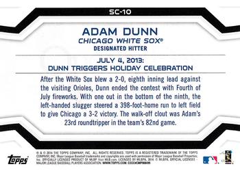 2014 Topps Opening Day - Superstar Celebrations #SC-10 Adam Dunn Back