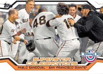 2014 Topps Opening Day - Superstar Celebrations #SC-19 Pablo Sandoval Front
