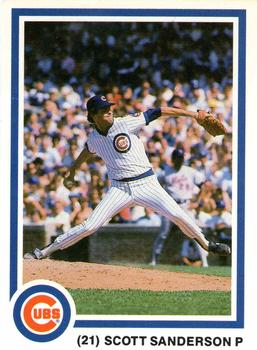 1985 7-Up Chicago Cubs #NNO Scott Sanderson Front