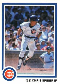 1985 7-Up Chicago Cubs #NNO Chris Speier Front