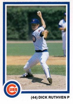 1985 7-Up Chicago Cubs #NNO Dick Ruthven Front
