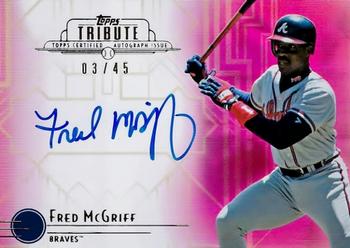 2014 Topps Tribute - Autographs Pink #TA-FM Fred McGriff Front