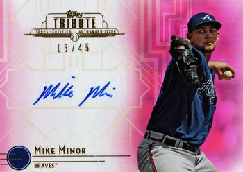 2014 Topps Tribute - Autographs Pink #TA-MMI Mike Minor Front